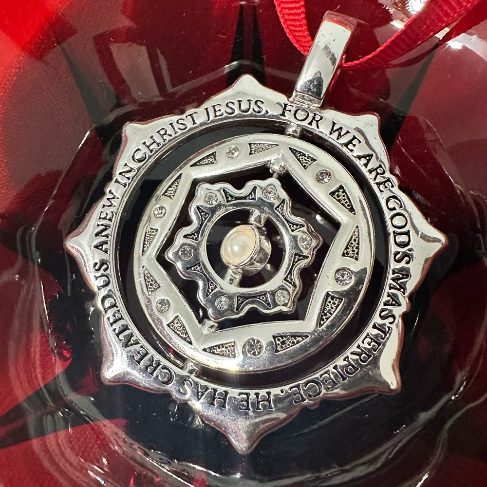 Premier Designs Jewelry Ephesians 2:10 Medallion Christmas Ornament